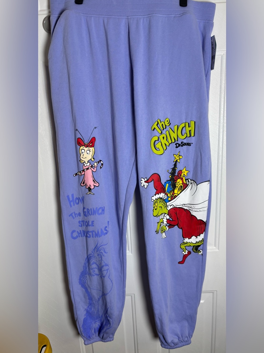 The Grinch Lavender Graphic Jogger Pajama Pants XXL - Women